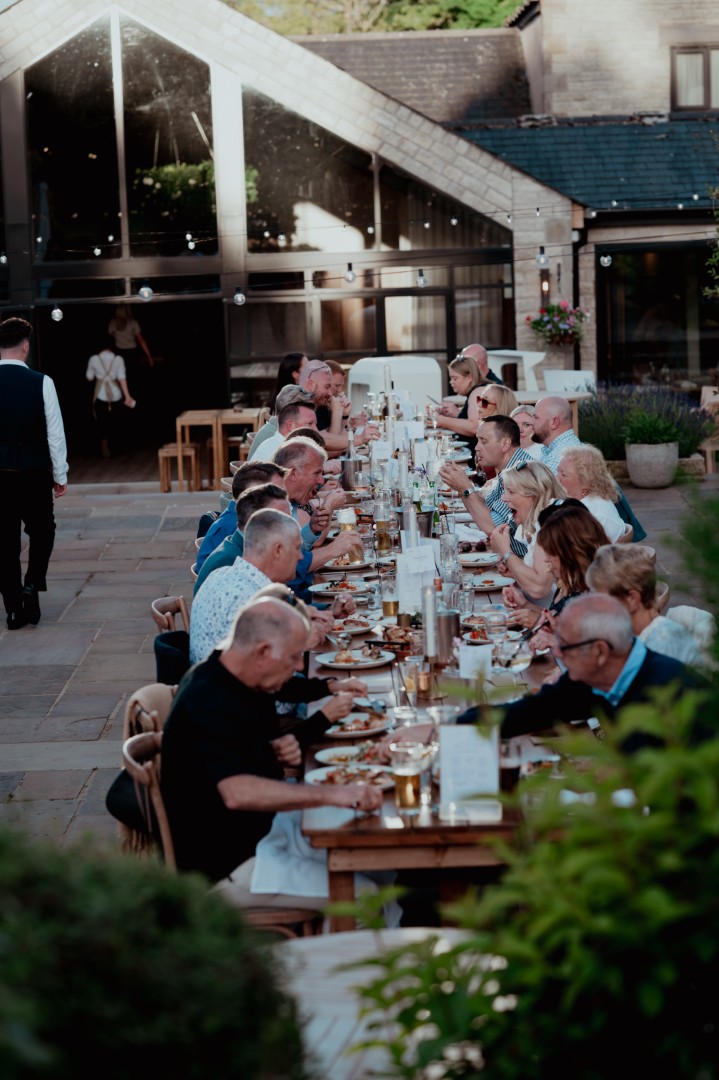 Guests enjoying an evening at Longridge House